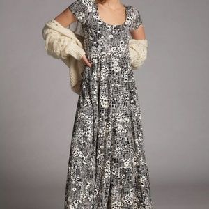 Anthropologie Maeve Catalina Tiered Maxi Dress XL EUC